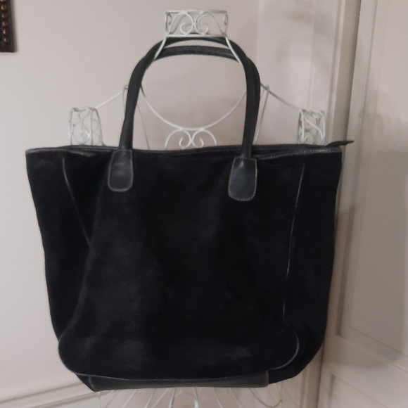 J. Crew Black Suede Tote Bag - Picture 3 of 11